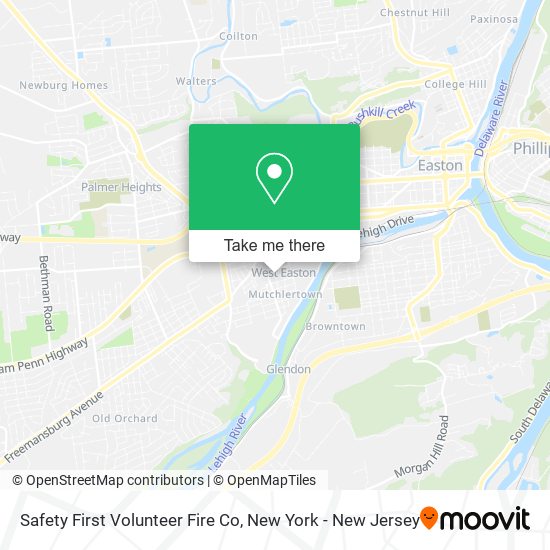 Mapa de Safety First Volunteer Fire Co