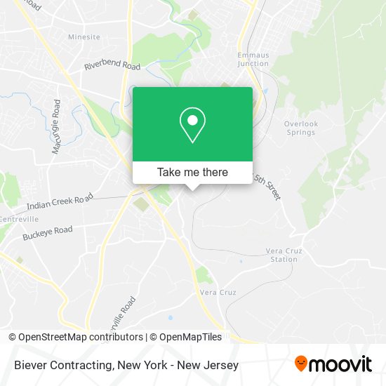 Biever Contracting map