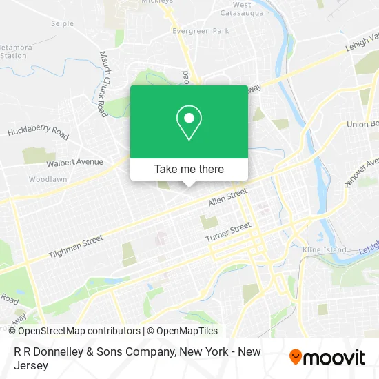 R R Donnelley & Sons Company map