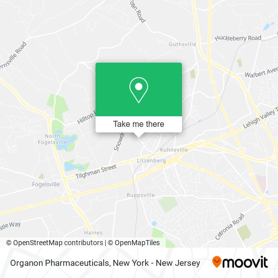 Organon Pharmaceuticals map