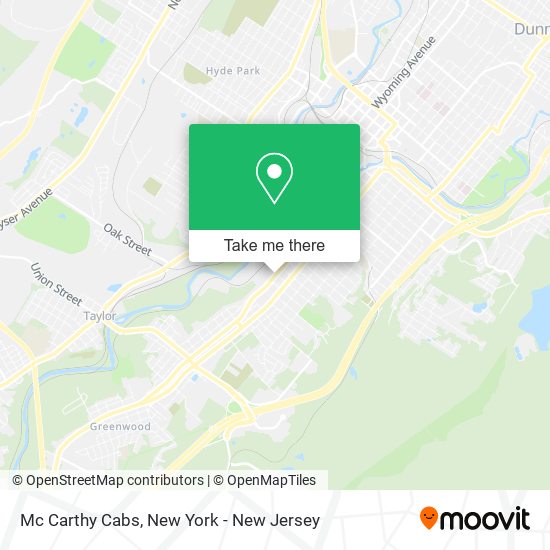 Mc Carthy Cabs map