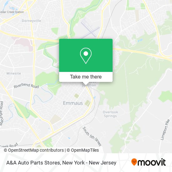 Mapa de A&A Auto Parts Stores