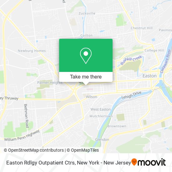 Easton Rdlgy Outpatient Ctrs map