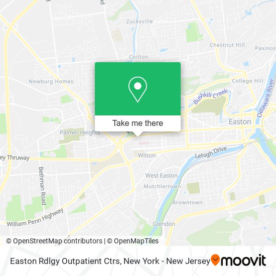 Mapa de Easton Rdlgy Outpatient Ctrs