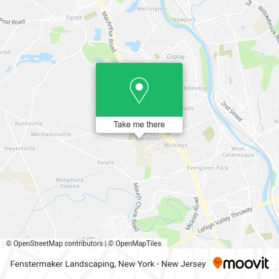 Fenstermaker Landscaping map