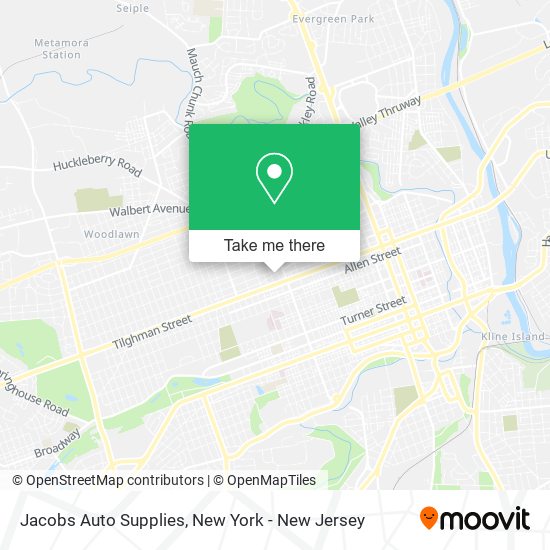 Jacobs Auto Supplies map