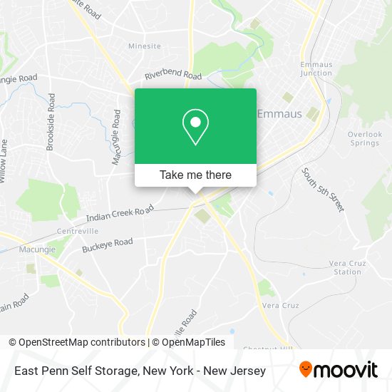 East Penn Self Storage map