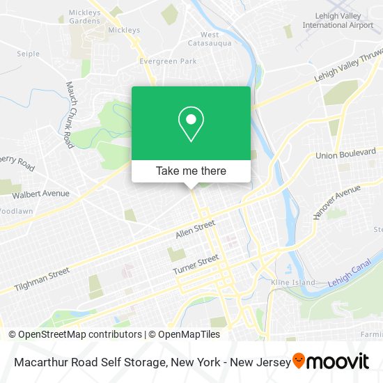 Macarthur Road Self Storage map