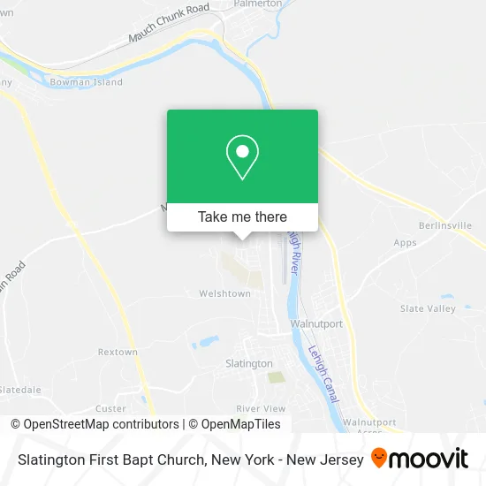 Slatington First Bapt Church map