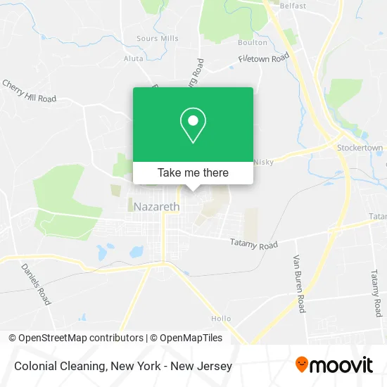 Colonial Cleaning map