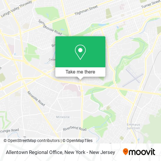 Mapa de Allentown Regional Office