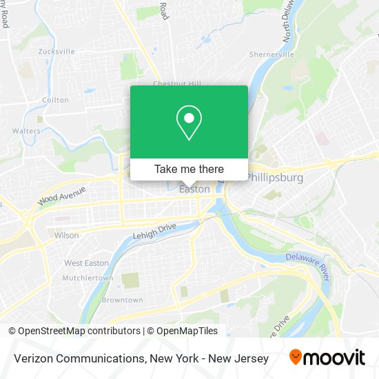 Verizon Communications map
