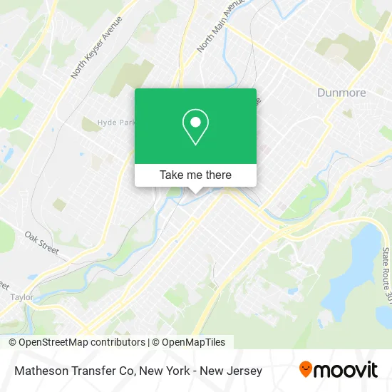 Matheson Transfer Co map