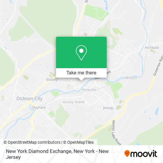 Mapa de New York Diamond Exchange