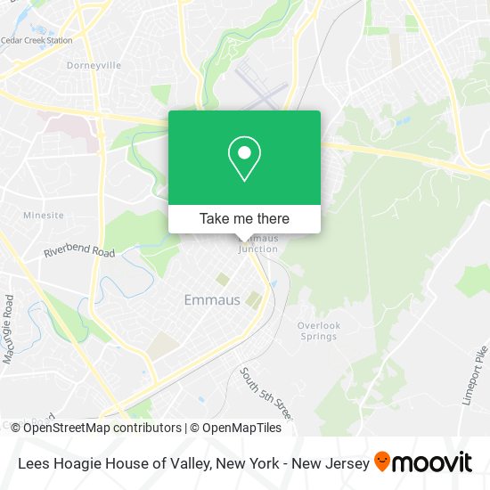 Mapa de Lees Hoagie House of Valley