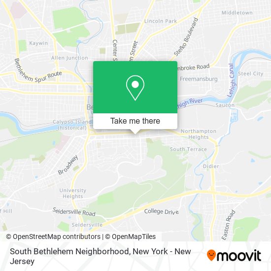 South Bethlehem Neighborhood map