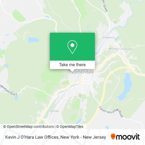 Kevin J O'Hara Law Offices map