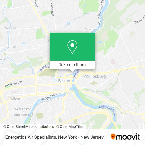 Energetics Air Specialists map