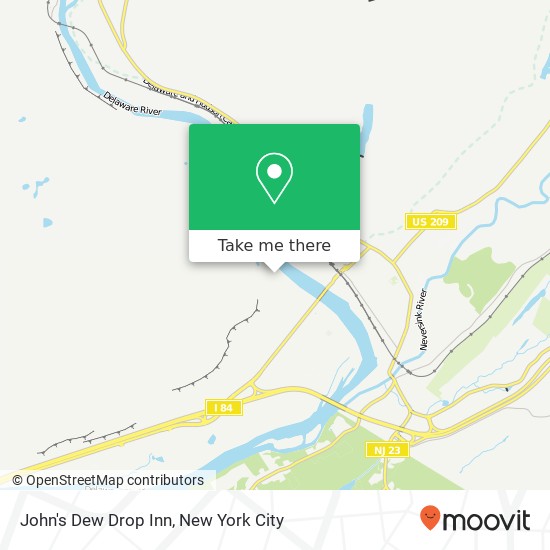 John's Dew Drop Inn map