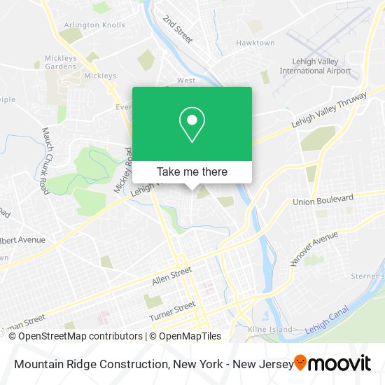 Mapa de Mountain Ridge Construction
