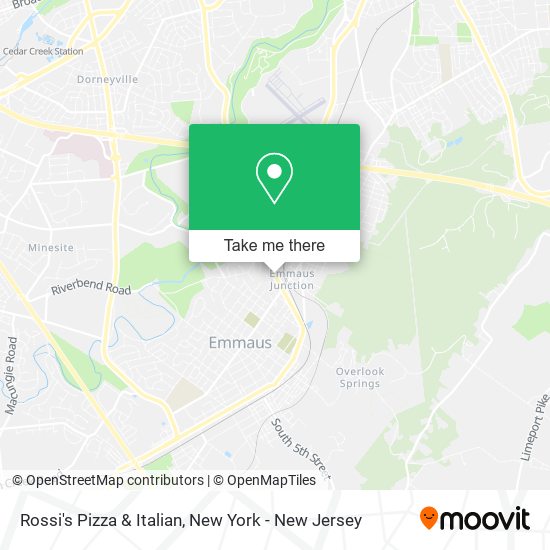 Rossi's Pizza & Italian map