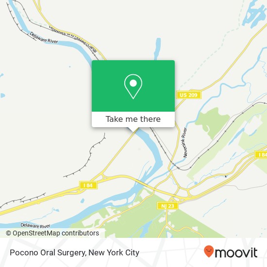 Mapa de Pocono Oral Surgery