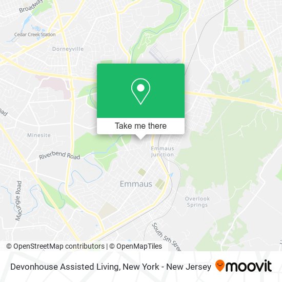 Devonhouse Assisted Living map