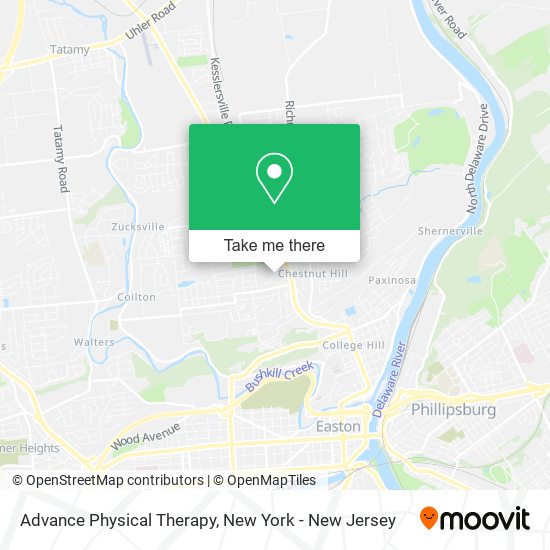 Mapa de Advance Physical Therapy