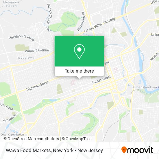 Wawa Food Markets map