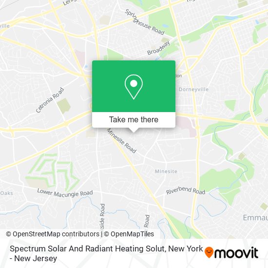 Mapa de Spectrum Solar And Radiant Heating Solut