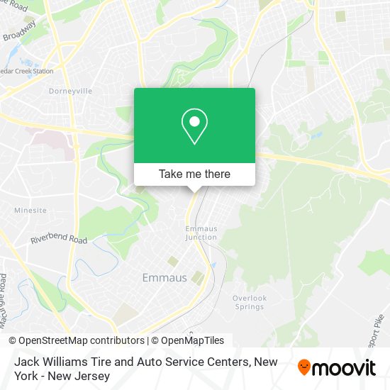 Jack Williams Tire and Auto Service Centers map