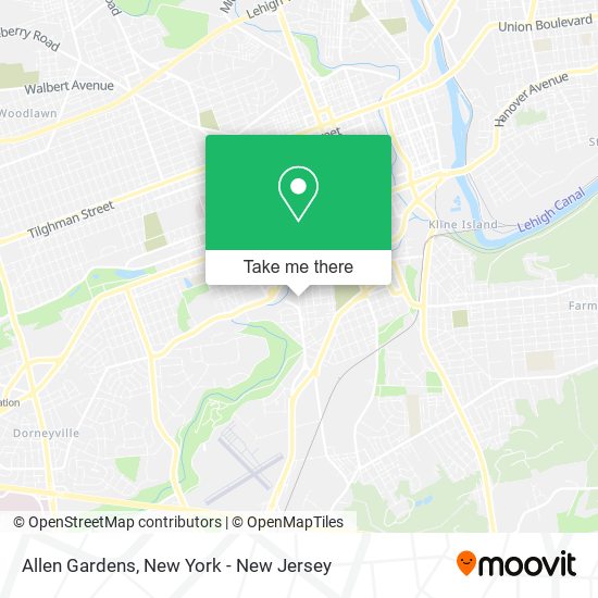 Mapa de Allen Gardens