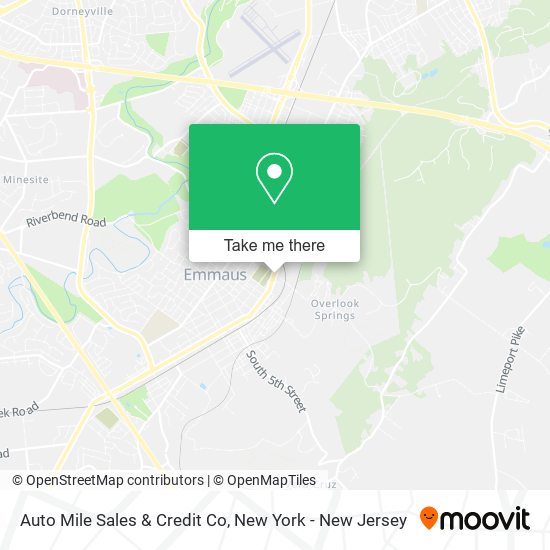 Auto Mile Sales & Credit Co map