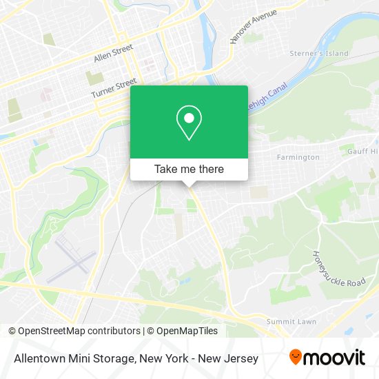 Mapa de Allentown Mini Storage