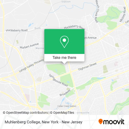 Mapa de Muhlenberg College