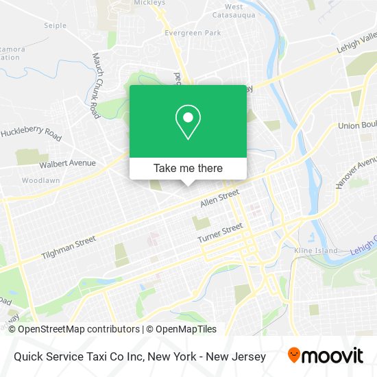Mapa de Quick Service Taxi Co Inc