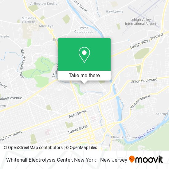 Whitehall Electrolysis Center map