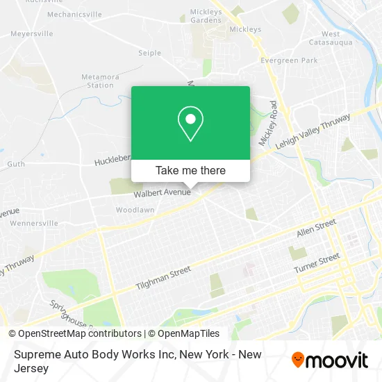 Supreme Auto Body Works Inc map
