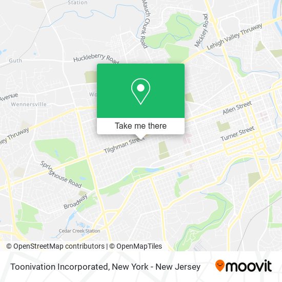 Mapa de Toonivation Incorporated