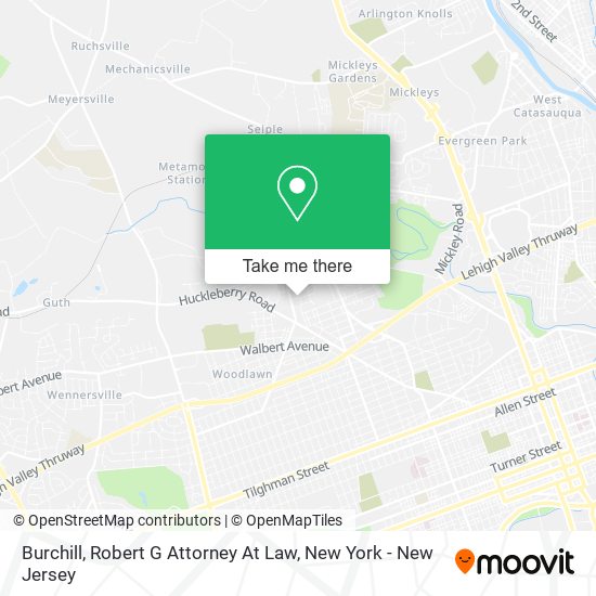 Mapa de Burchill, Robert G Attorney At Law