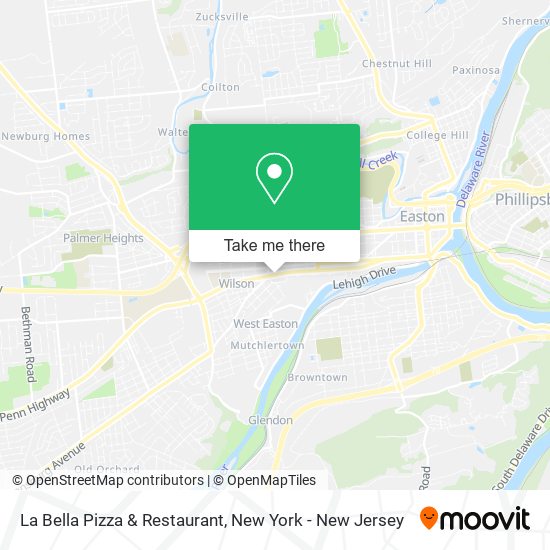 Mapa de La Bella Pizza & Restaurant