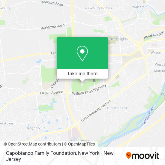 Mapa de Capobianco Family Foundation