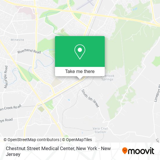 Mapa de Chestnut Street Medical Center