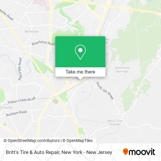 Mapa de Britt's Tire & Auto Repair