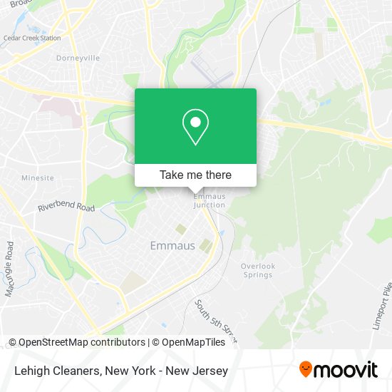 Mapa de Lehigh Cleaners