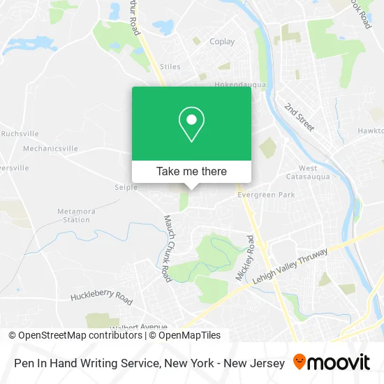 Pen In Hand Writing Service map