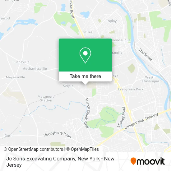 Jc Sons Excavating Company map
