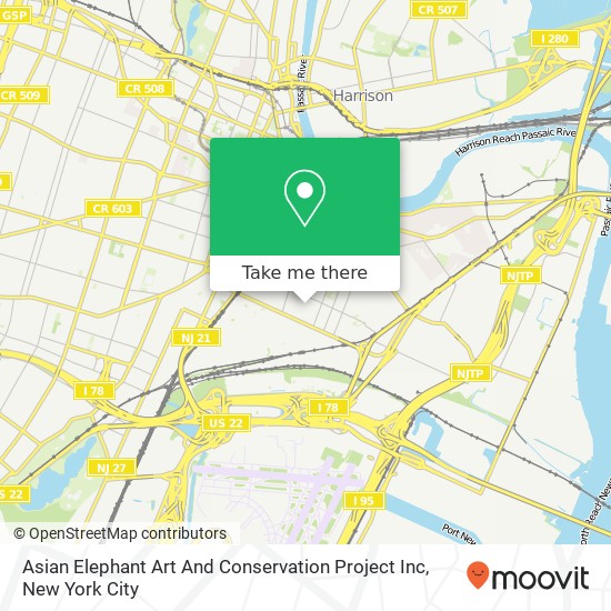 Asian Elephant Art And Conservation Project Inc map