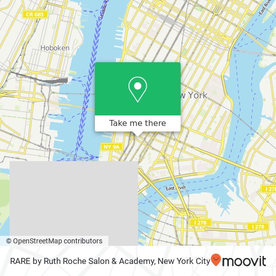Mapa de RARE by Ruth Roche Salon & Academy