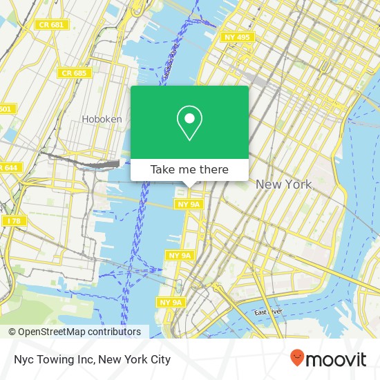 Mapa de Nyc Towing Inc